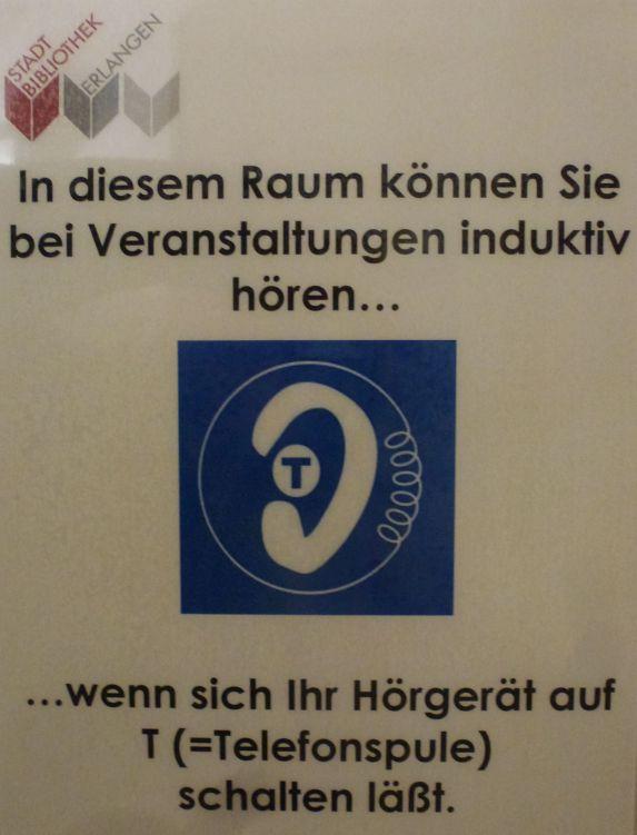 Informationsschild im B�rgersaal 